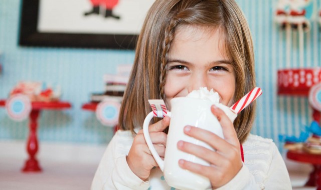 Hot cocoa bar for Christmas