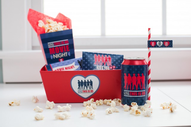 Popcorn box from One Direction This is Us Movie Kit