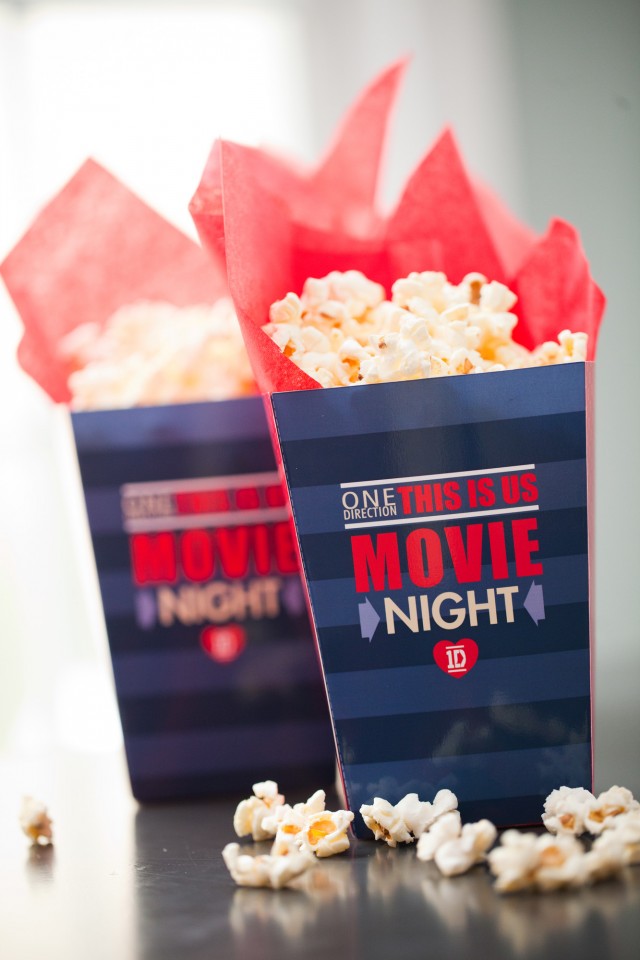 Create popcorn boxes for your One Direction this is us movie night