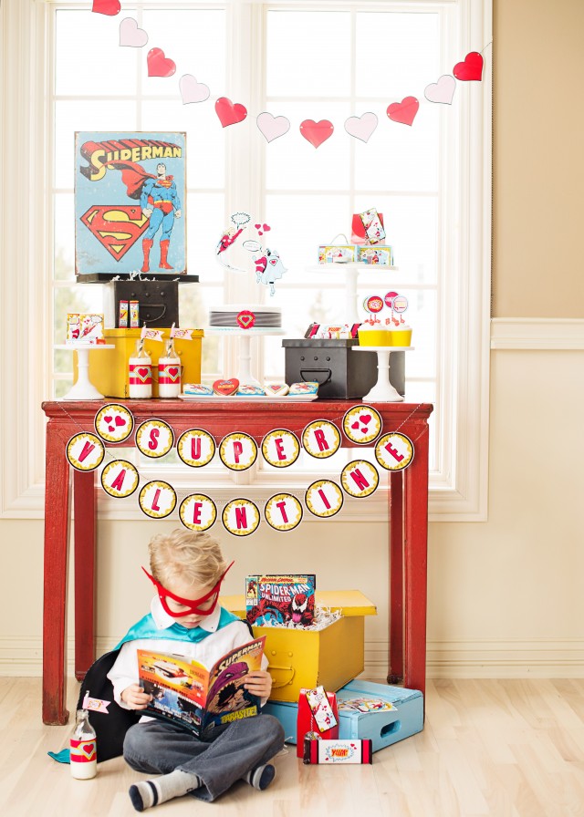 super hero valentine's day party