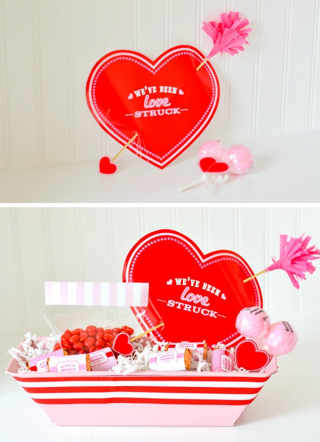 Making sweet treats with We've Been Love Struck Valentine Cards