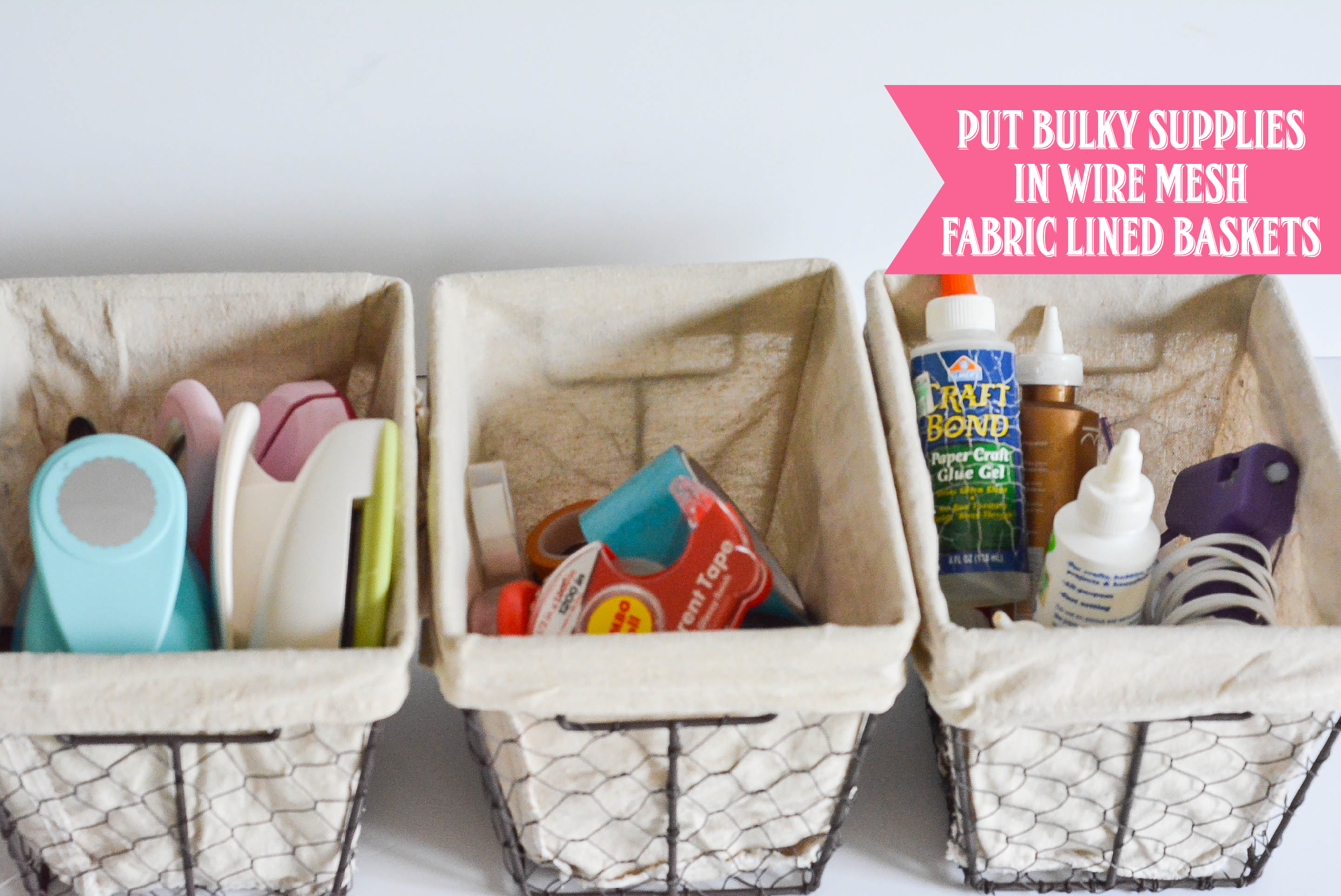 10 Craft Supply Organization Hacks - Craft Supply Spring Cleaning