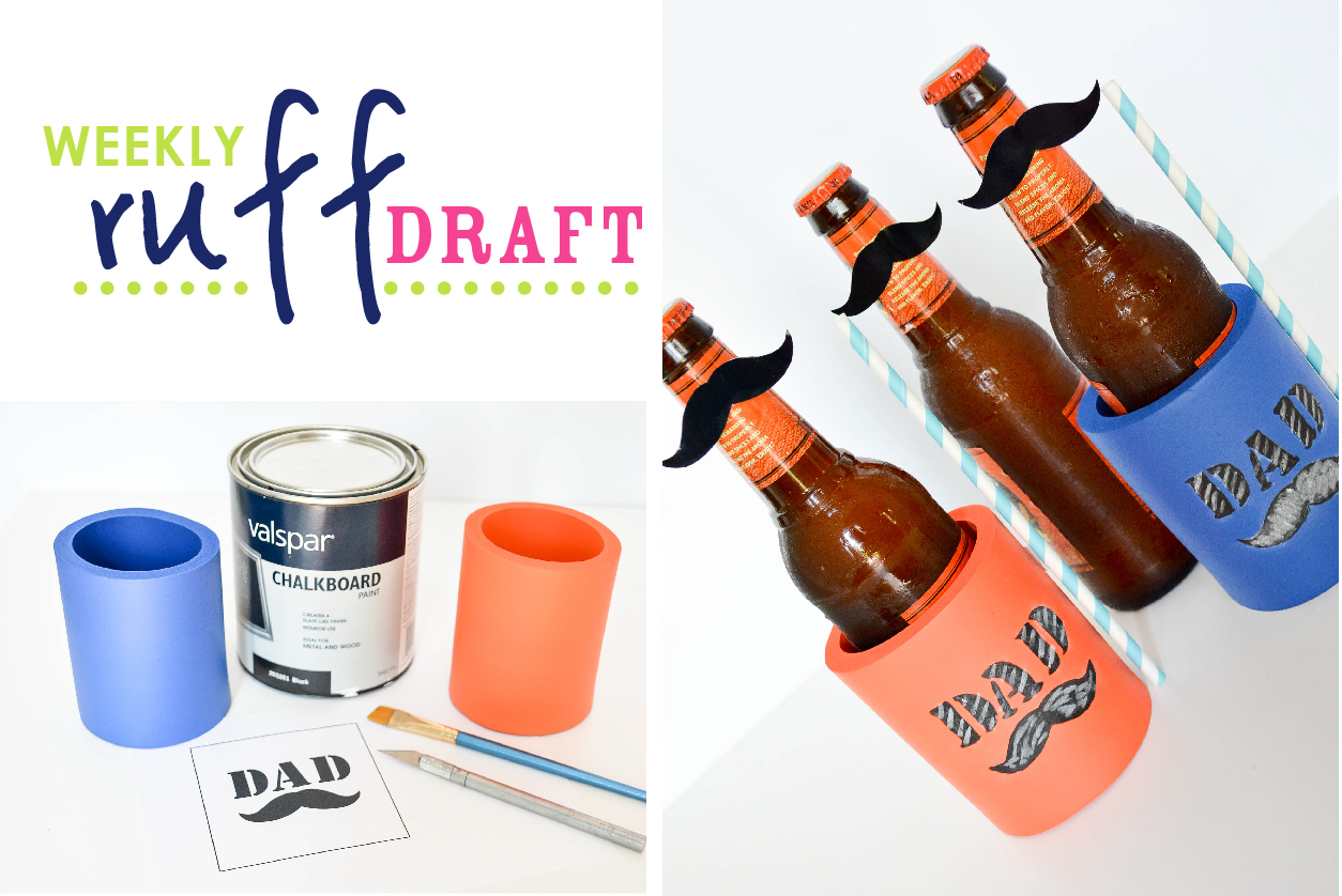 Ruff Draft: DIY Coozie - Perfect fro a Beer, Dudes & Diapers Shower or  Father's Day - Anders Ruff Custom Designs, LLC