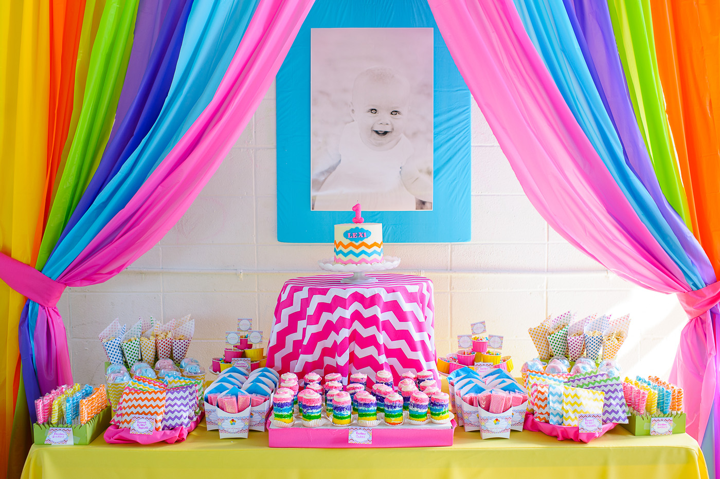 Rainbow First Birthday Party Ideas, Celebration Stylist