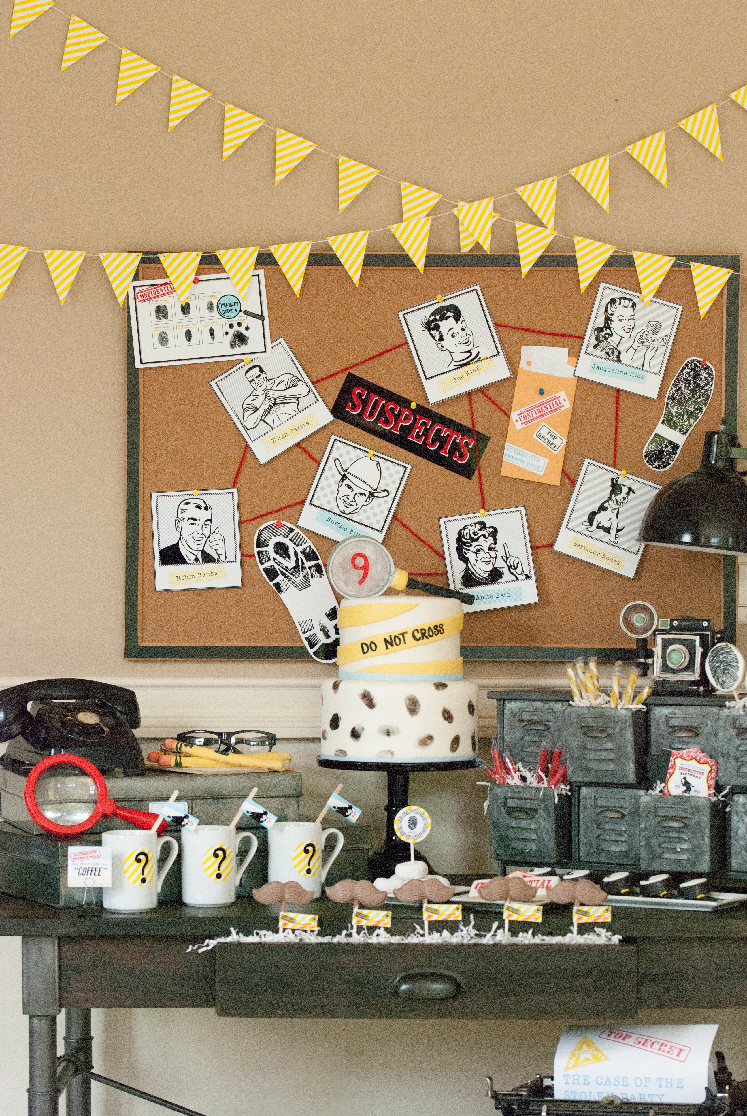detective birthday party ideas for kids