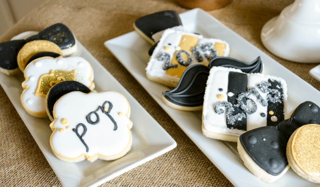 New Years Photo Booth Cookies