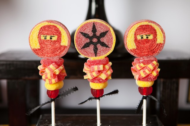 Ninjago candy kabobs