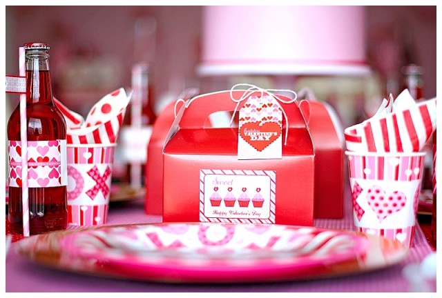 Valentine's Day place settings