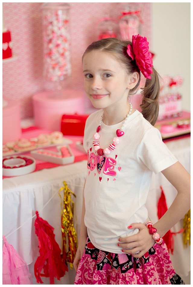 Little girl Valentine outfit