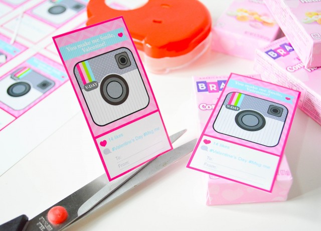 Making Instagram Valentines with Conversation Hearts