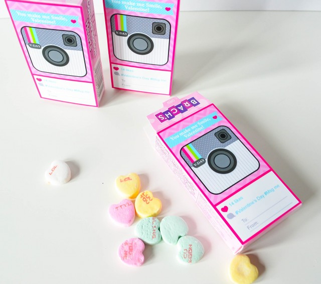 instagram valentines with conversation hearts