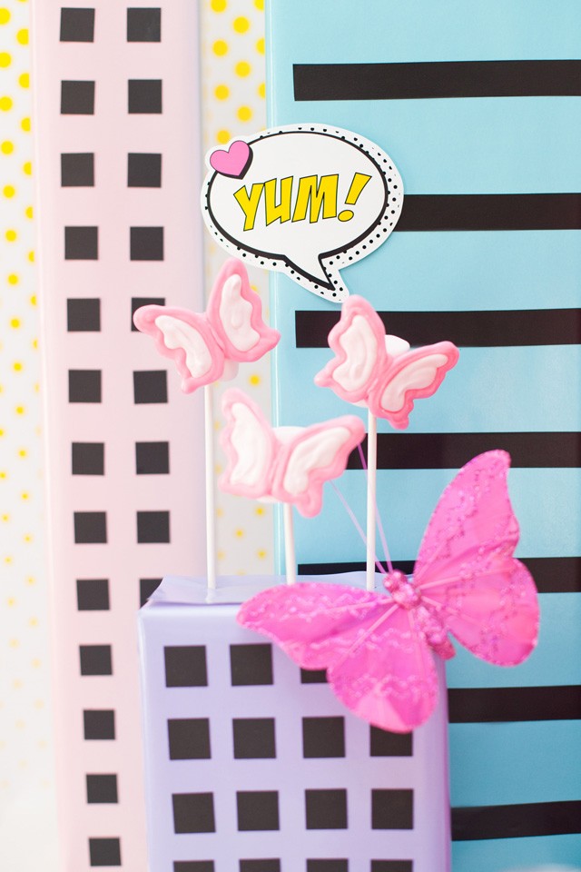 barbie butterfly pops