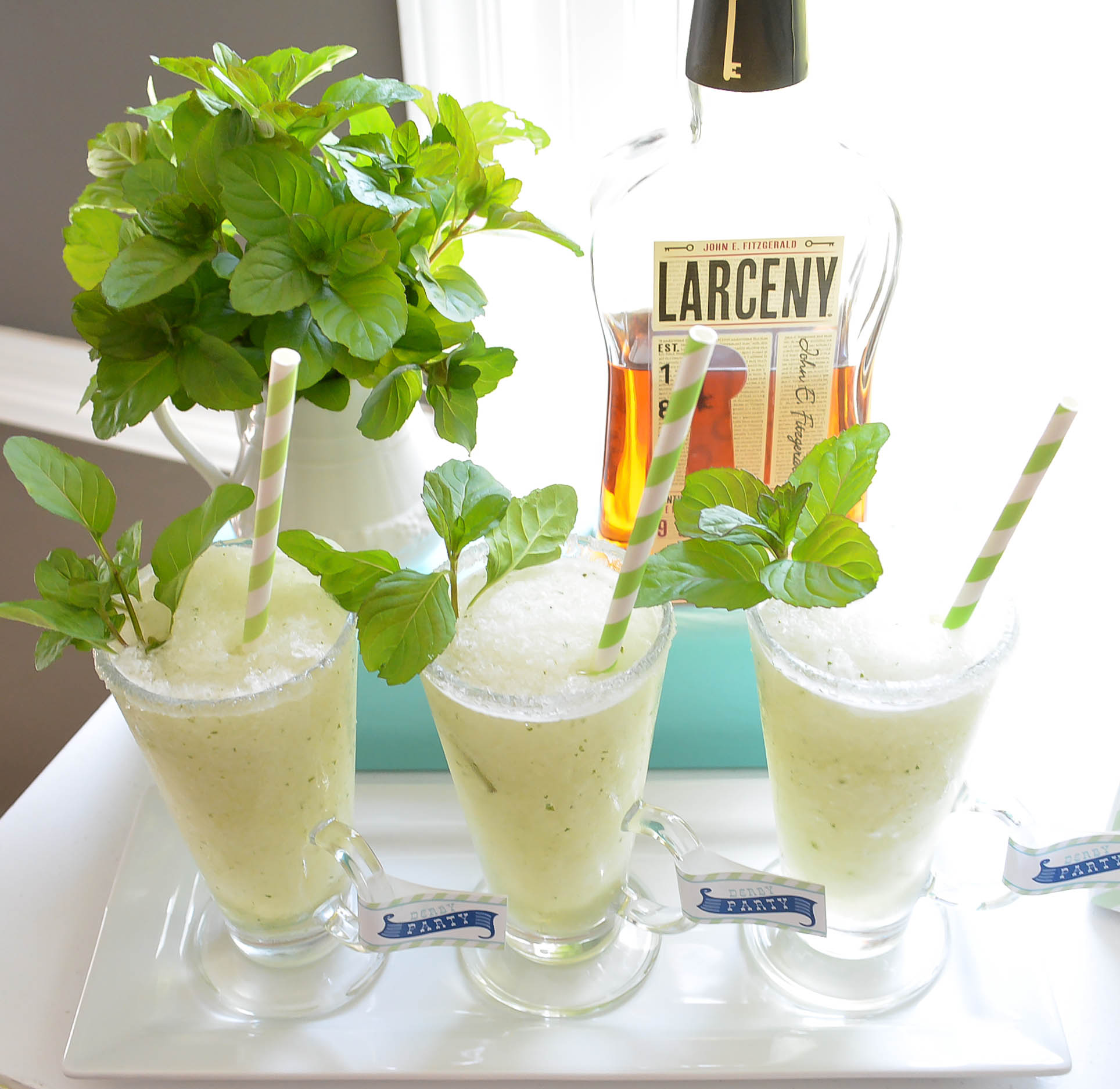 Kentucky Derby Mint Julep Party Pitcher Cocktail Recipe