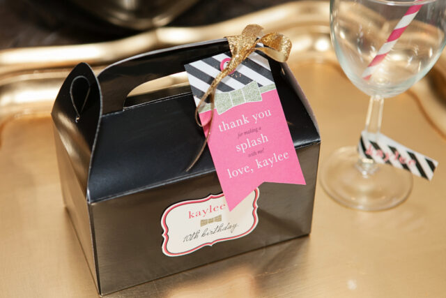 Glamorous Kate Spade inspired birthday party setup