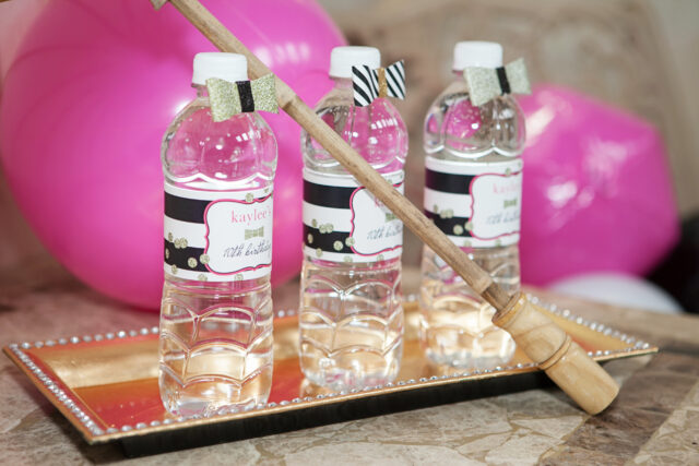 Glamorous Kate Spade inspired birthday party setup