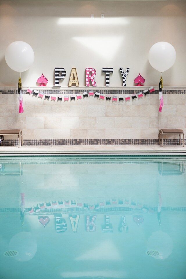 Glamorous Kate Spade inspired birthday party setup