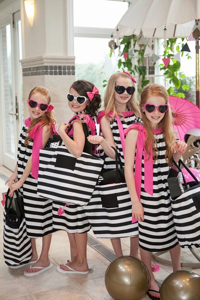 Glamorous Kate Spade inspired birthday party setup