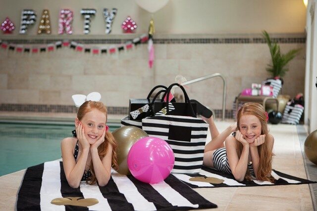 Glamorous Kate Spade inspired birthday party setup