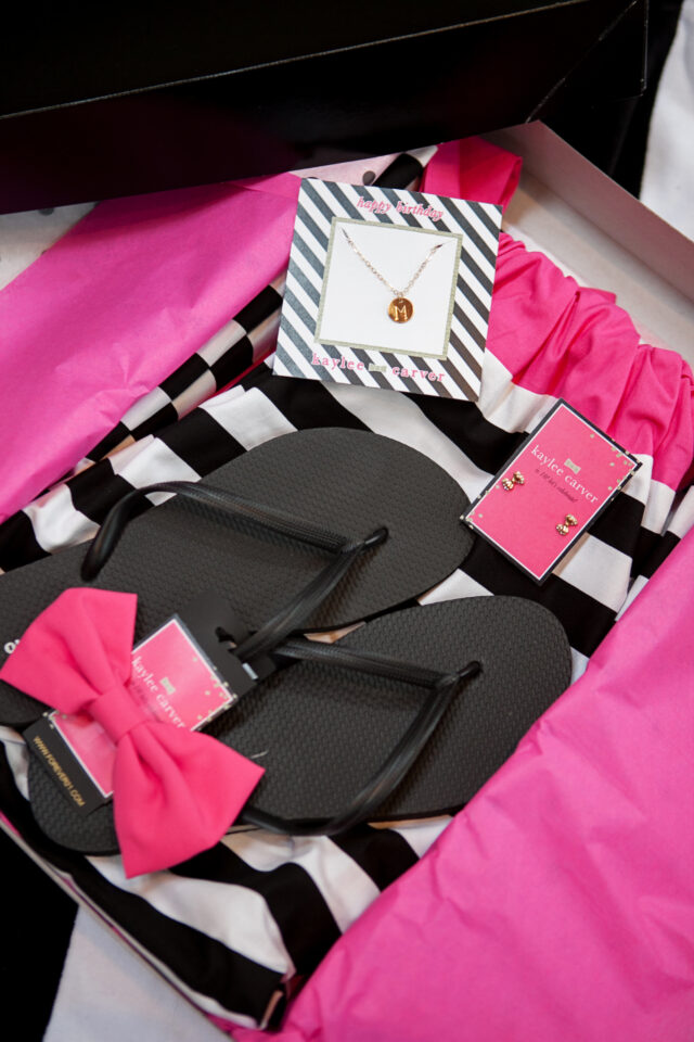 Glamorous Kate Spade inspired birthday party setup