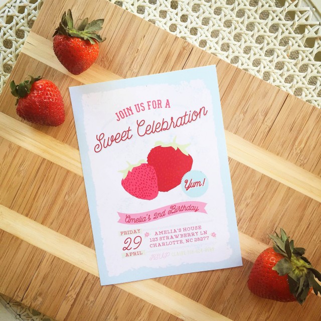 strawberry invitation