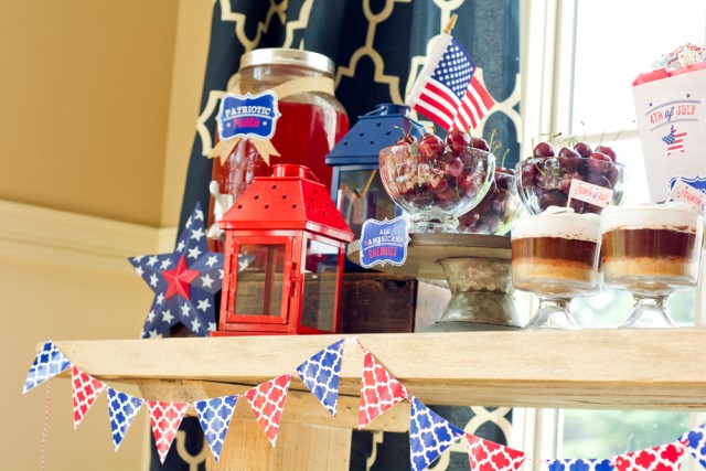 summer dessert table