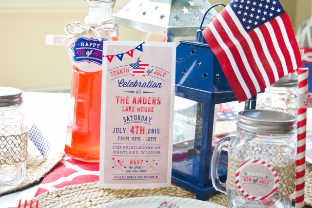 4th of july party invitation