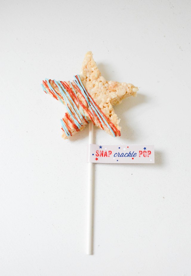 Rice Crispy Star for 4th of July