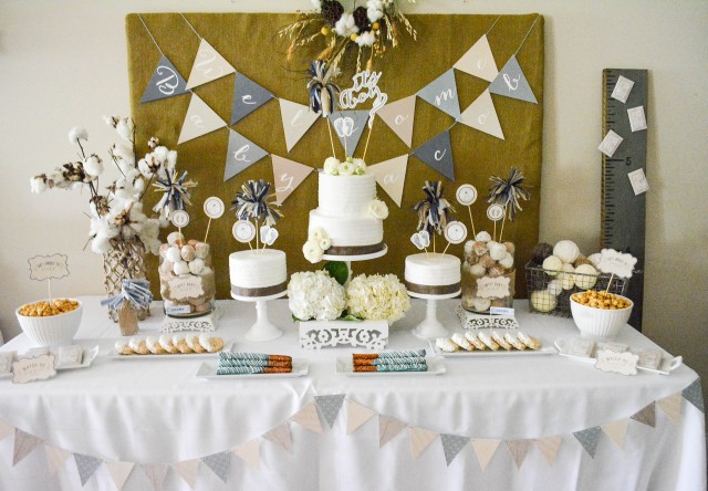 Rustic baby shower