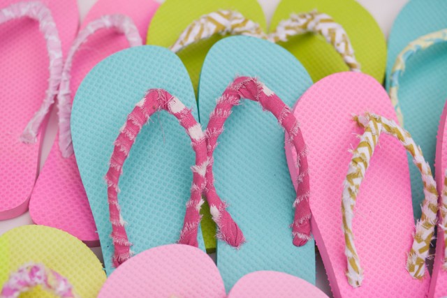 diy fabric flip-flops