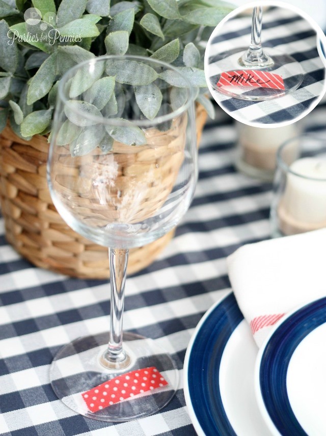 Labor-Day-Party-by-PartiesforPennies.com-washi-tape-glass-markers