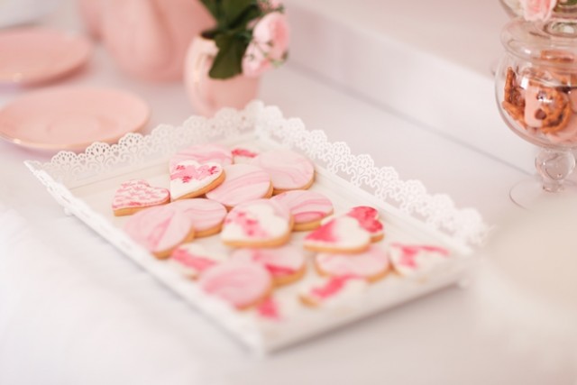 Romantic Bridal shower with with rose accents