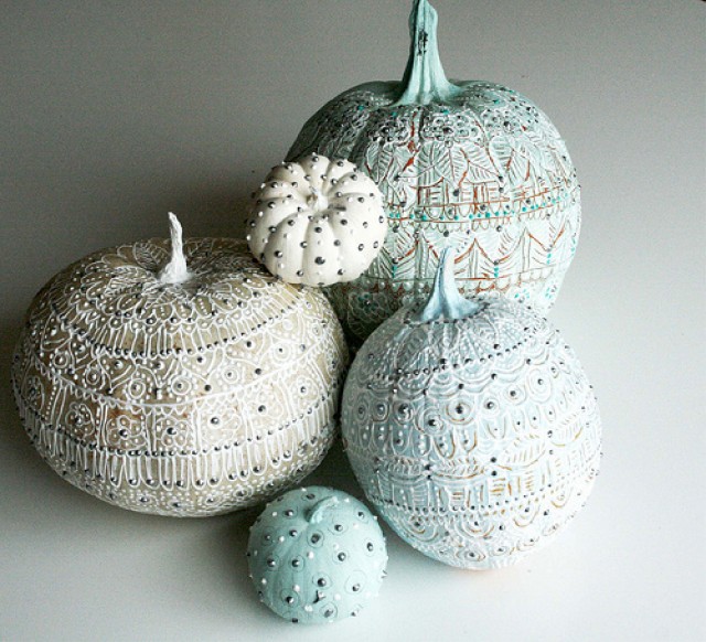 Bohemian style pumpkins