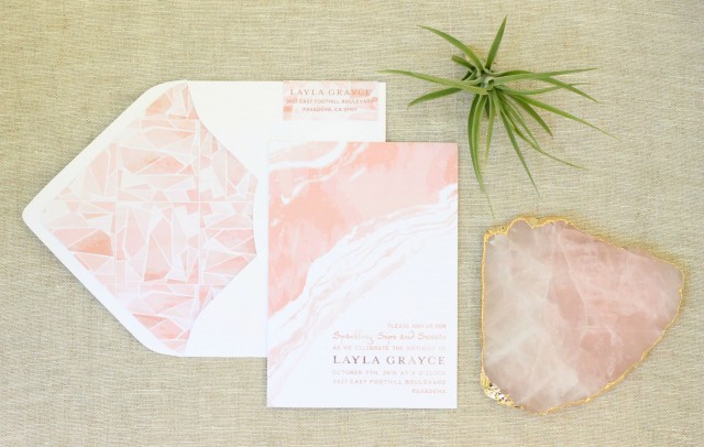 quartz invitation design