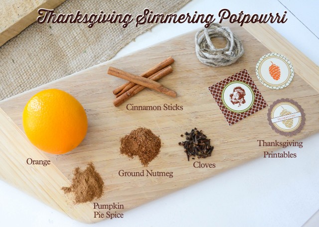 Thanksgiving potpourri spices