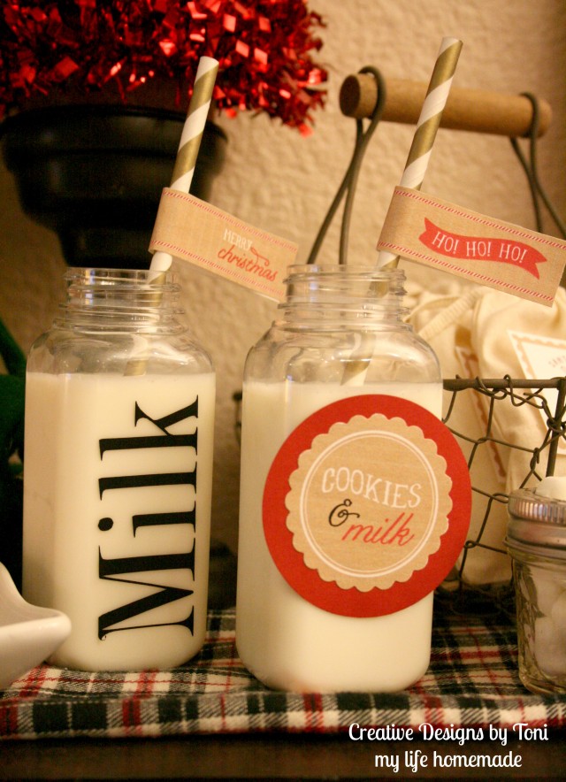 Cookies and Milk decoration Idea