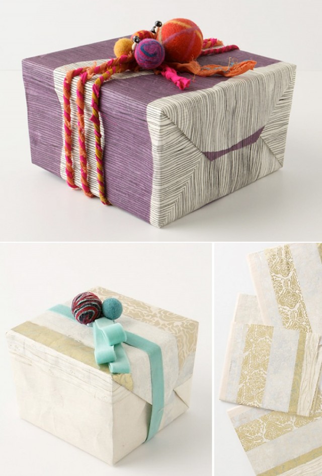 Anthropologie wrapping paper