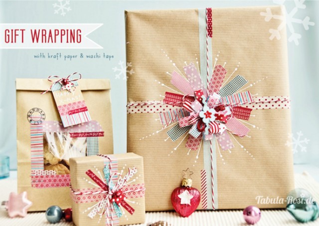 WASHI TAPE WRAPPING PAPER