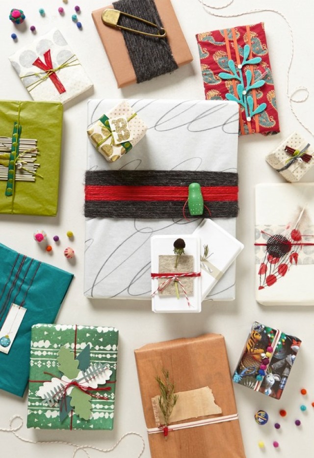 Anthropologie wrapping paper ideas