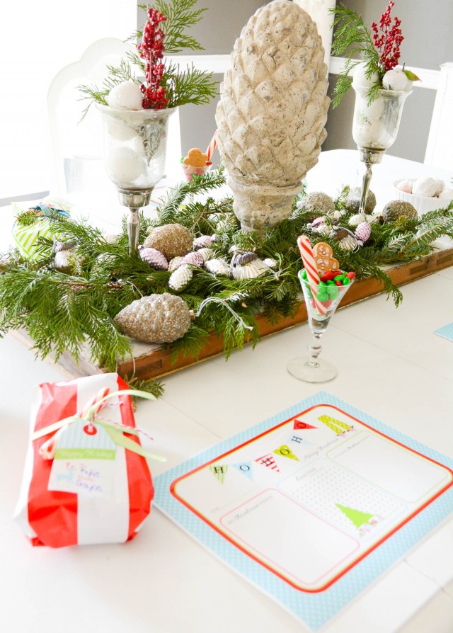 printable christmas place mat