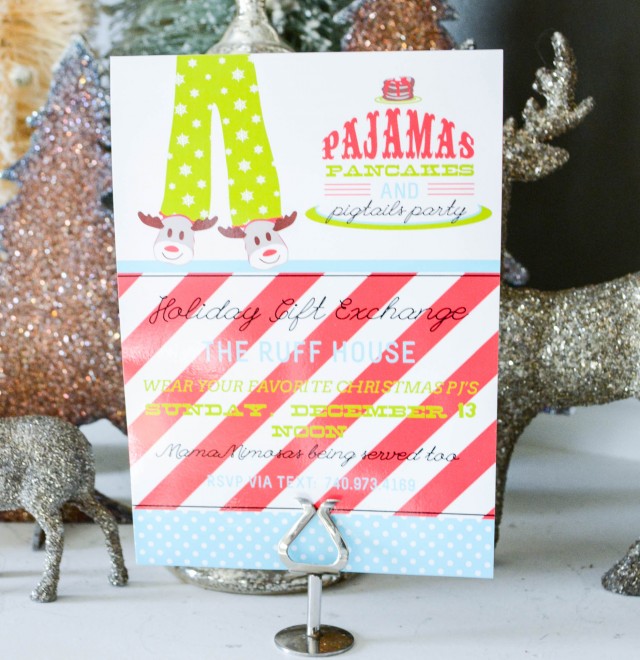 printable pajamas & pancakes party