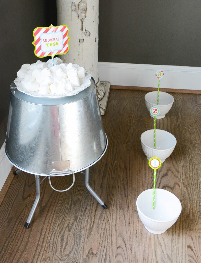 marshmallow snowball toss