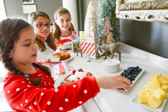 pancake bar for christmas brunch