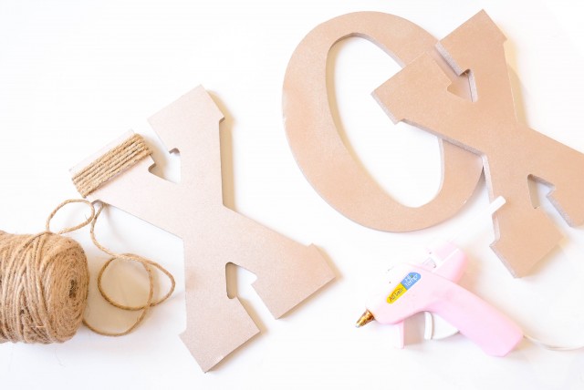 Valentine's Day xoxo wooden letters