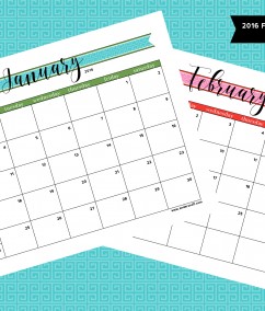 Ruff Draft: 2016 Free Printable Calendar