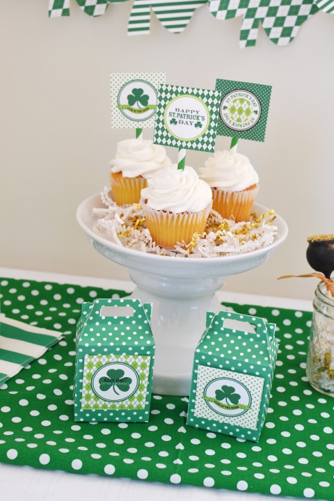 A simply cute St. Patrick's Day Party using Anders Ruff Printables