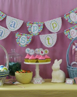 Printable Easter decorations from Anders Ruff (Cute Esater Decorations or Spring Decorations)