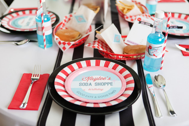 retro soda shoppe birthday party