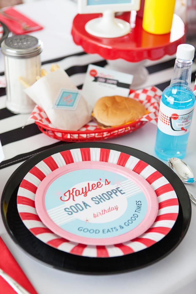 retro soda shoppe birthday party