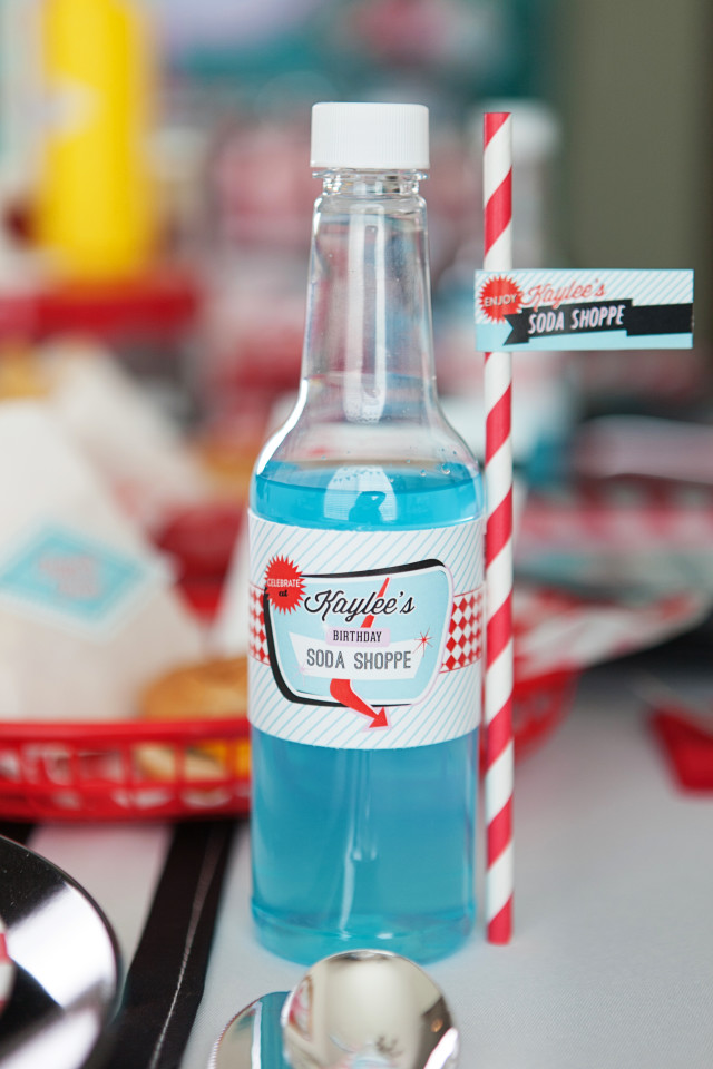 retro soda shoppe birthday party