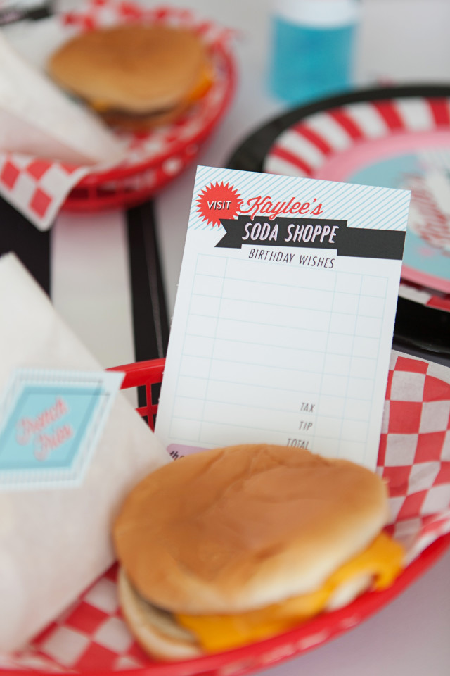 retro soda shoppe birthday party